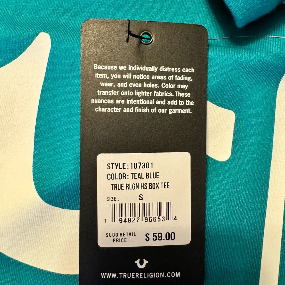 True Religion T-Shirt SZ‎ SM NWT